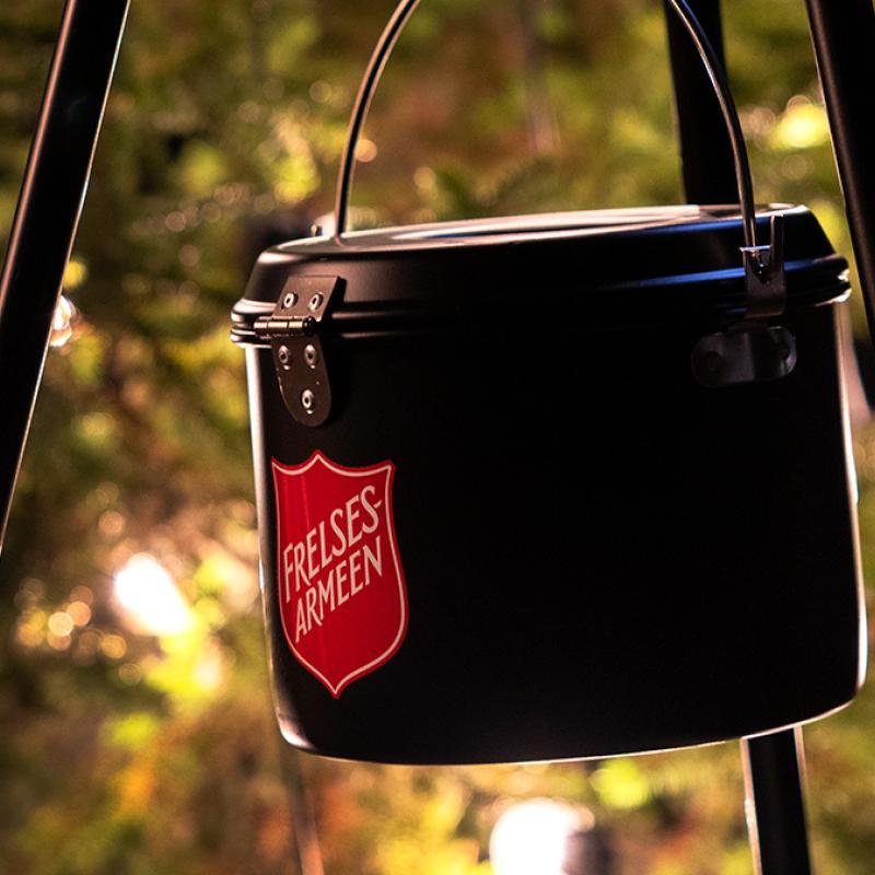 A Salvation Army kettle