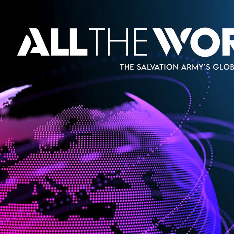 All the world magazine hero image showing a globe
